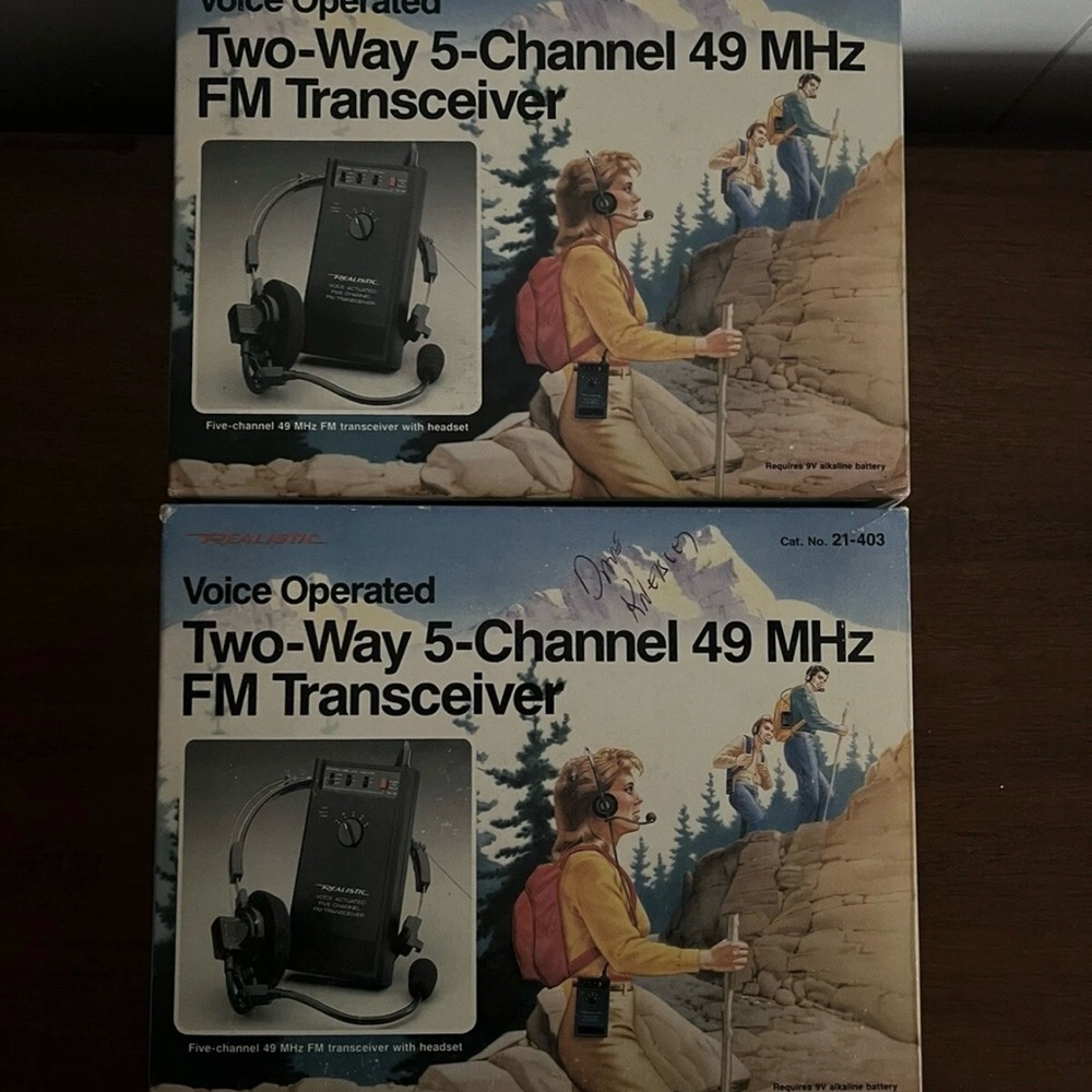 Black Two-Way FM Transceiver